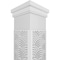 Ekena Millwork Craftsman Classic Square Non-Tapered Art Deco Fretwork Column w/ Prairie Capital & Prairie Base CC1008ENARDPRPR - alternate 2